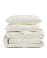 Peri Home Trellis Rose 3-Piece Duvet Cover Set, King