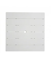 Streamdale Furniture White Hdpe 37.8" Square Folding Outdoor Dining Table