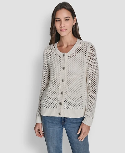 Dkny Jeans Women's Open-Knit Cardigan