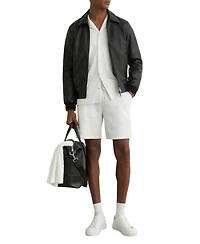Reiss Men's Aleo Textured-Wave Cuban-Collar Shirt