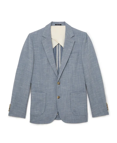 Reiss Men's Manci Tailored-Fit Single-Breasted Herringbone Blazer