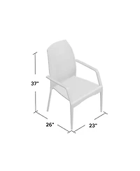 Streamdale Furniture Fully Assembled Brown Pe Wicker Outdoor Patio Chairs with Iron Frame