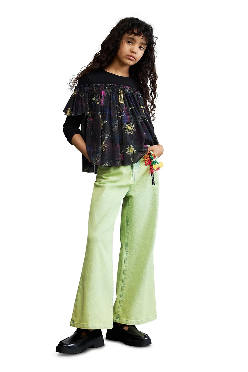 Desigual Girls's Floral Print T-Shirt