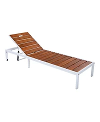Streamdale Furniture Adjustable Outdoor Chaise Lounge Chair for Patio, Poolside or Beach