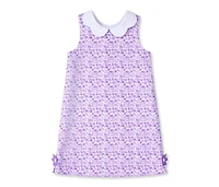 Florence Eiseman Little Girls Printed Pique Dress with Flowers