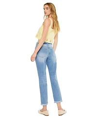 KanCan Women's Bridget Ultra High Rise Mom Jeans