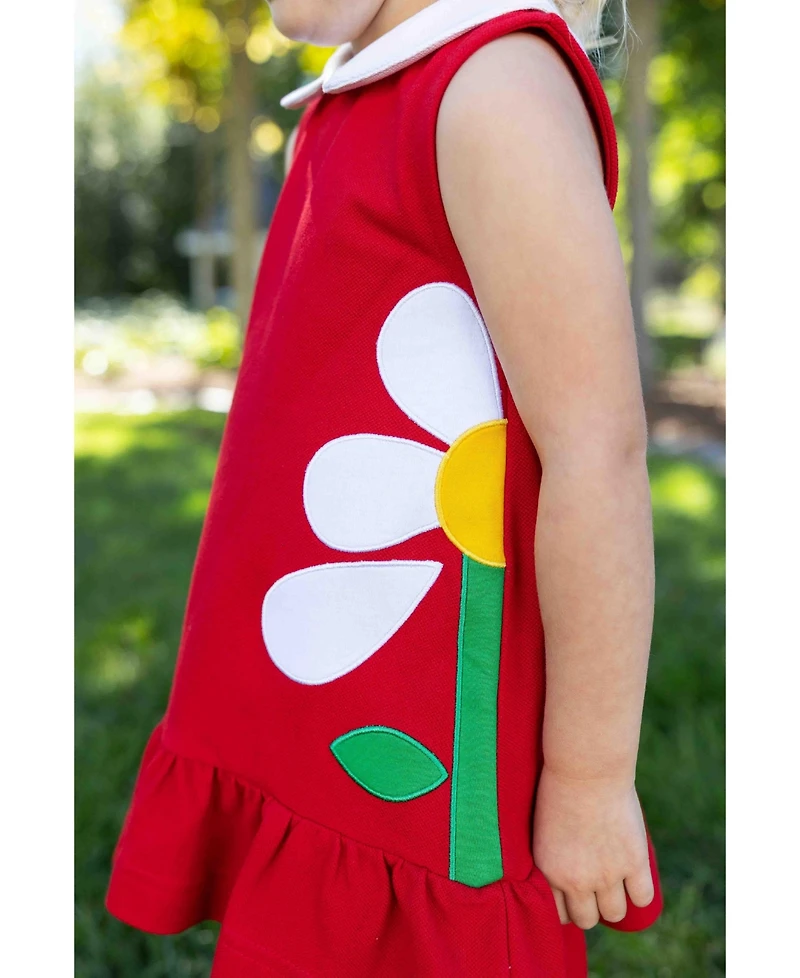 Florence Eiseman Toddler Girls Knit Dress With Flowers