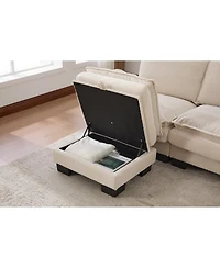 Streamdale Furniture Cloud Modular Sectional Sofa, Deep Seat Corduroy Upholstered Furniture