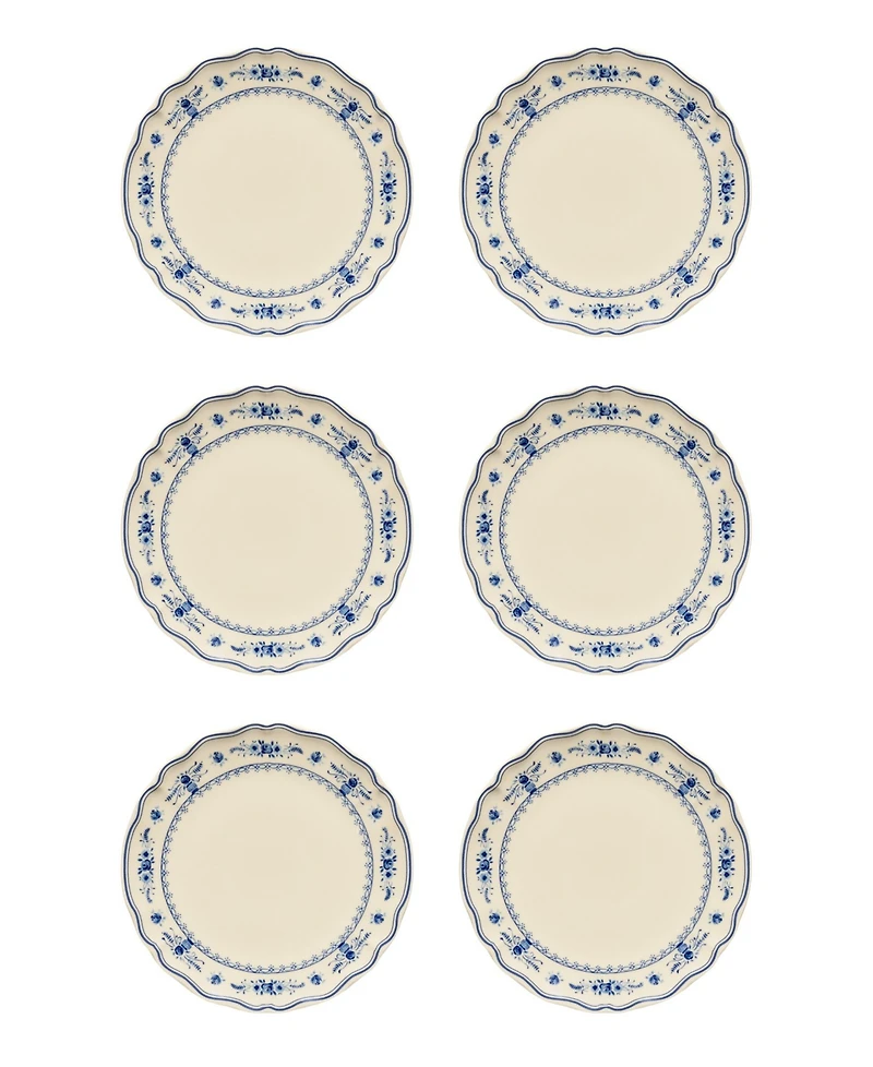 Costa Nova Vila Floral Pattern Dinner Plates, Set of 6