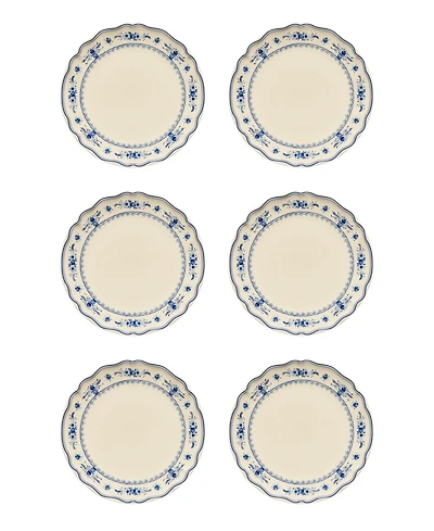 Costa Nova Vila Floral Pattern Dinner Plates, Set of 6