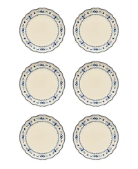 Costa Nova Vila Floral Pattern Dinner Plates, Set of 6