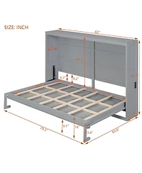 Streamdale Furniture Full Size Murphy Bed Wall Bed