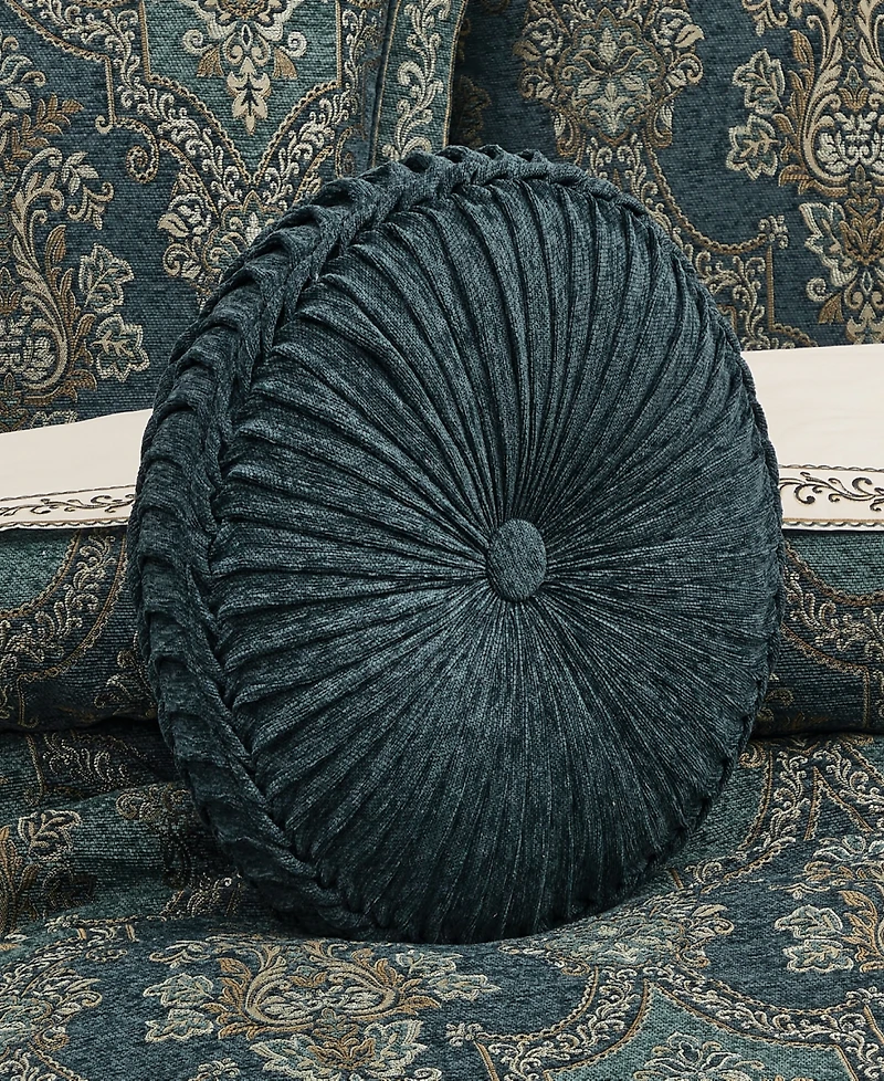 J Queen New York Nancy Tufted Decorative Pillow, 15" Round