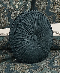J Queen New York Nancy Tufted Decorative Pillow, 15" Round