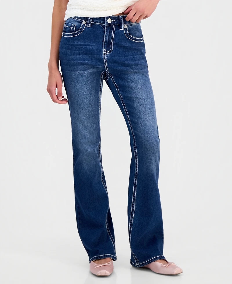 Madden Girl Juniors' High Rise Bootcut Jeans