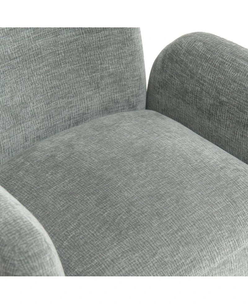 Streamdale 360degree(s) Swivel Accent Chair, Chenille Fabric Upholstered Sofa