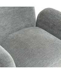 Streamdale 360degree(s) Swivel Accent Chair, Chenille Fabric Upholstered Sofa