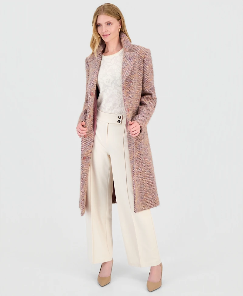 CeCe Women's Single-Breasted Multi-Sequin Wrap Coat