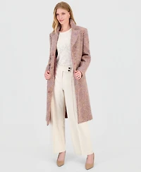 CeCe Women's Single-Breasted Multi-Sequin Wrap Coat