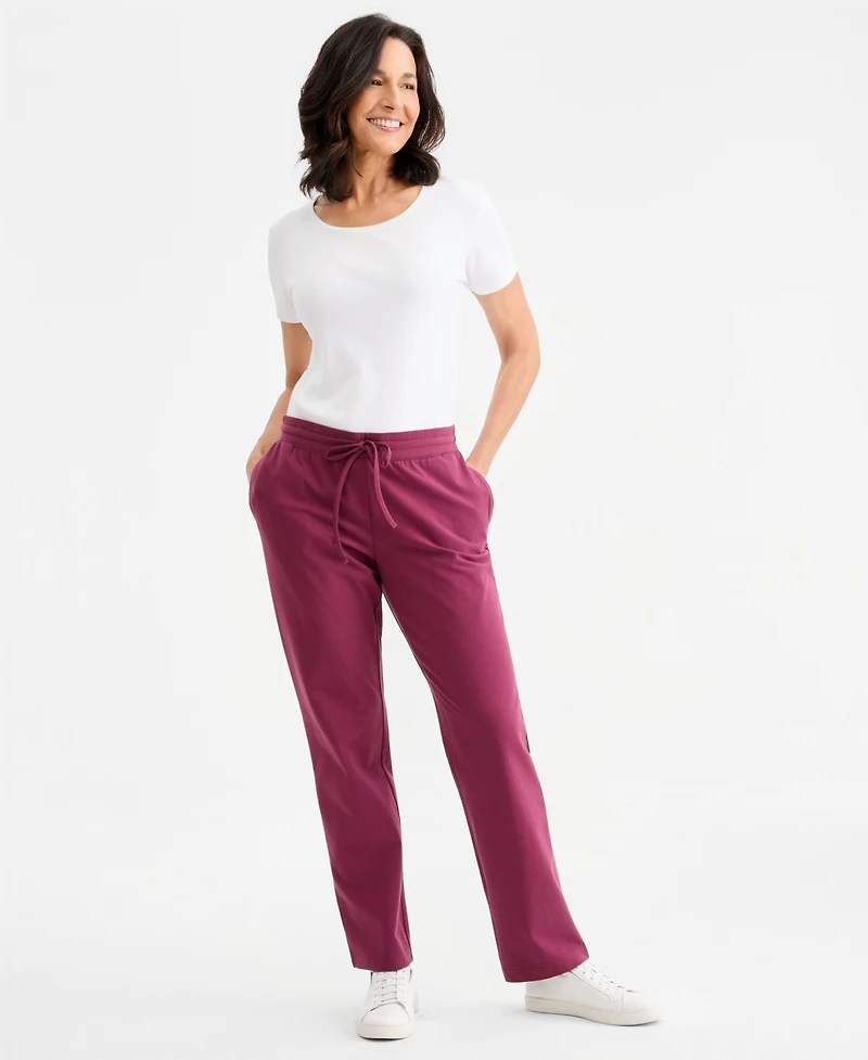 Style & Co Women's Mid-Rise Drawstring-Waist Sweatpants