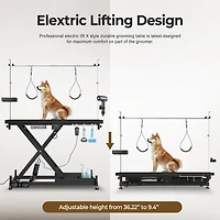 Streamdale Furniture Deluxe Electric Pet Grooming Table, Height Adjustable