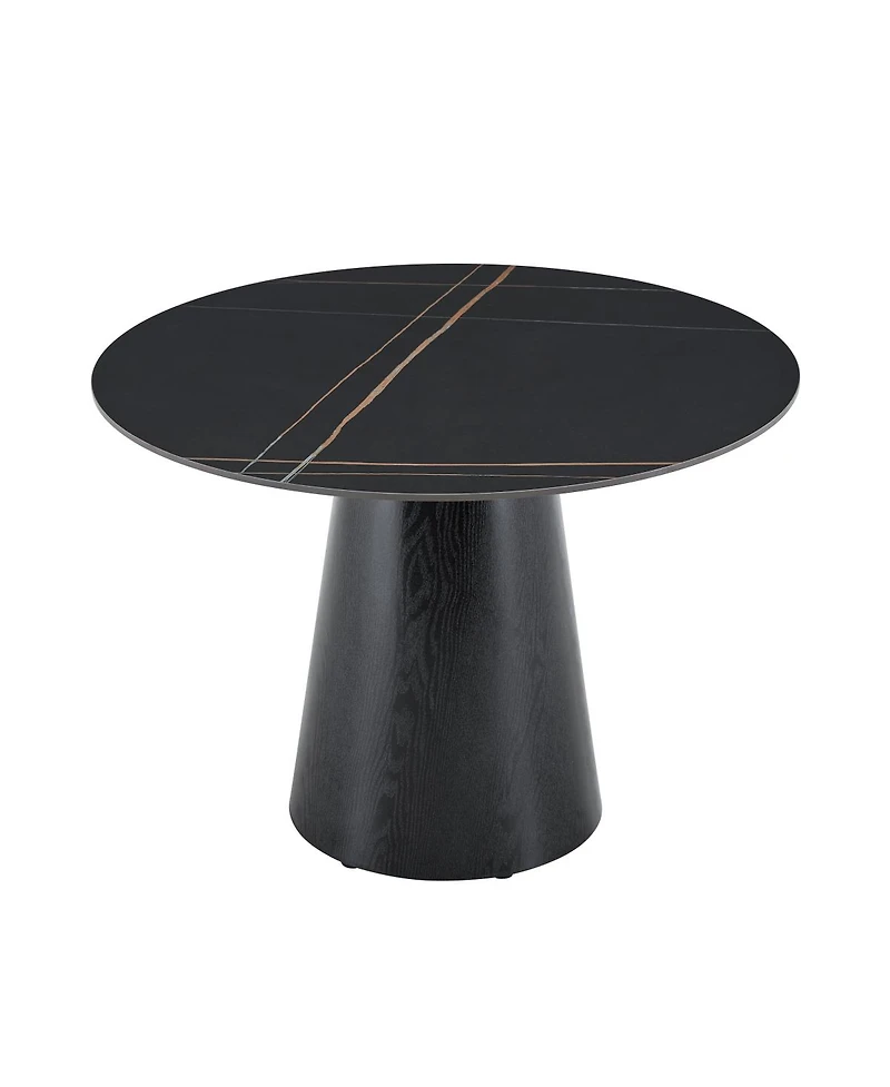 Streamdale Furniture 42-Inch Modern Round Dining Table for 4-6 People