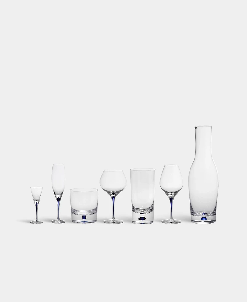 Orrefors Intermezzo Blue Set of 2 Flutes