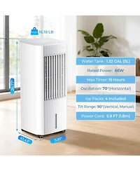Cowsar 3-in-1 Evaporative Air Cooler, Portable Cooling Fan with Timer and Remote