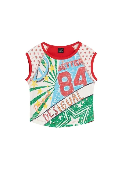 Desigual Girls's Multicolored printed T-shirt