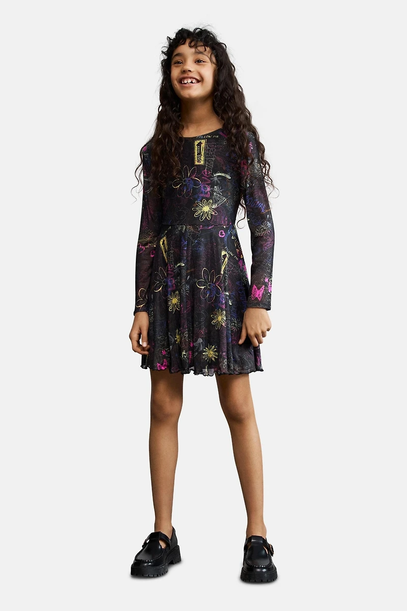 Desigual Girls's Printed knit dress