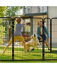Streamdale Furniture 16-Panel 40-Inch Heavy-Duty Metal Dog Playpen - Indoor/Outdoor Pet Fence