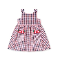 Florence Eiseman Big Girls Plaid Seersucker Dress With Flowers
