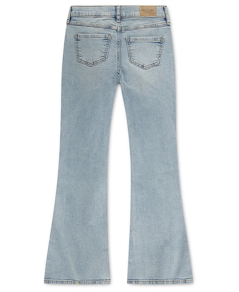 abercrombie kids Girls' 7-16 Floral Trail Flare-Leg Jeans
