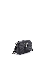 Pre-Owned Prada Mini Camera Bag Diagramme Quilted Leather