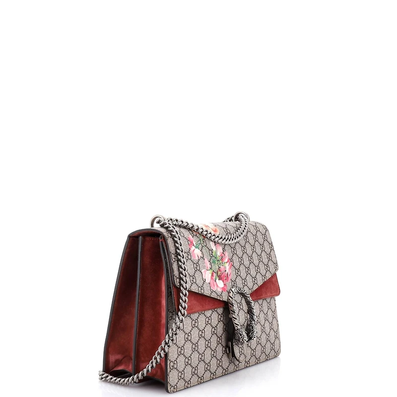 Pre-Owned Gucci Medium Dionysus Bag Blooms Print Gg Coated Canvas