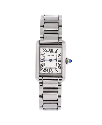 Pre-Owned Cartier Must de Cartier Tank Quartz Watch in Stainless Steel 22mm
