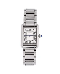 Pre-Owned Cartier Must de Cartier Tank Quartz Watch in Stainless Steel 22mm