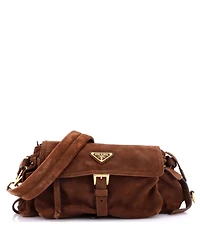 Pre-Owned Prada Medium Explore Shoulder Bag Suede