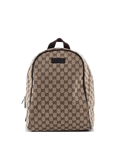 Pre-Owned Gucci Zip Around Travel Backpack Gg Canvas