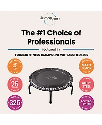 JumpSport 550f Pro Indoor Lightweight 44 Inch Folding Fitness Trampoline