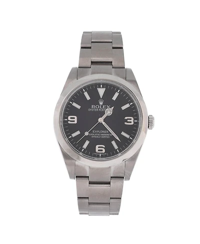 Pre-Owned Rolex Oyster Perpetual Explorer Automatic Watch in Stainless Steel 39mm