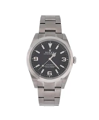 Pre-Owned Rolex Oyster Perpetual Explorer Automatic Watch in Stainless Steel 39mm