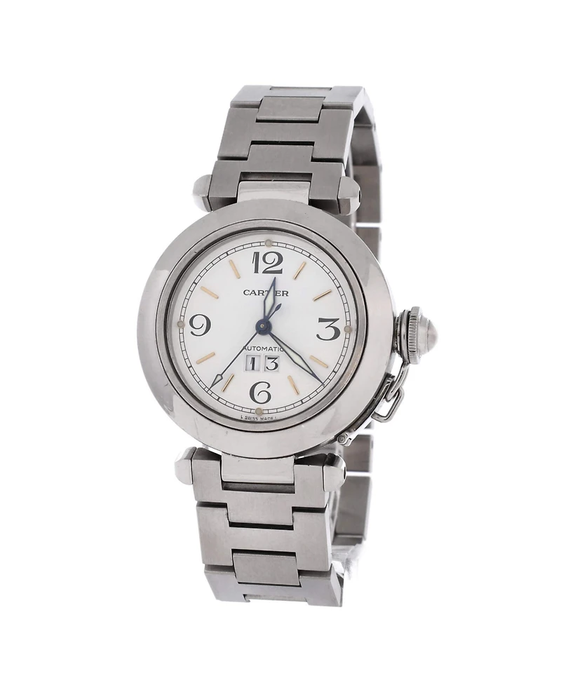 Pre-Owned Cartier Pasha C Big Date Automatic Watch in Stainless Steel 35mm