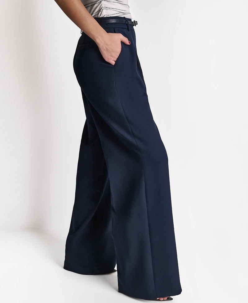 Bcbg Women's Wide-Leg High-Rise Pants