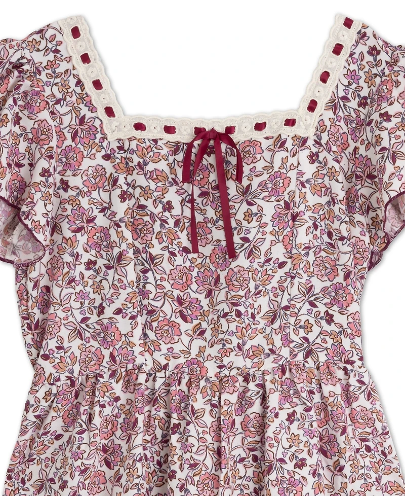 Speechless Girls' 7–16 Flutter Sleeve Knee Dress