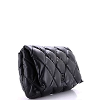 Pre-Owned Balenciaga Large Touch Clutch Quilted Puffy Leather