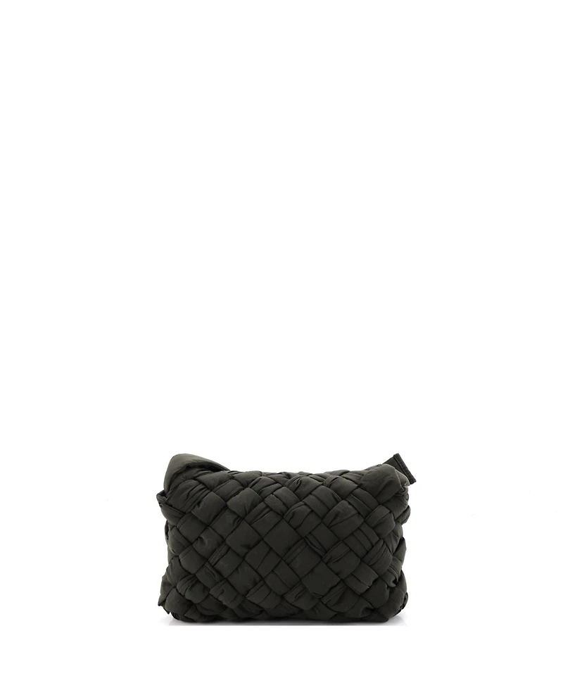 Pre-Owned Bottega Veneta Small Rumple Shoulder Bag Intrecciato Nyl