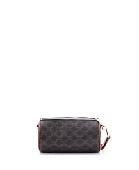 Pre-Owned Celine Logo Cylinder Bag Triomphe Coated Canva