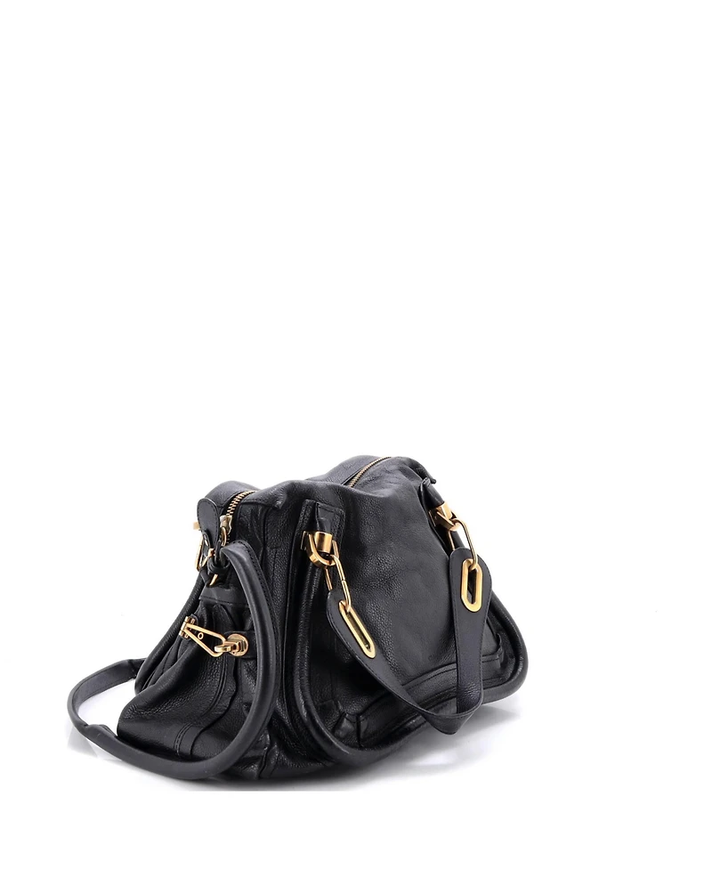 Pre-Owned Chloe Medium Paraty Handbag Quilted Leather