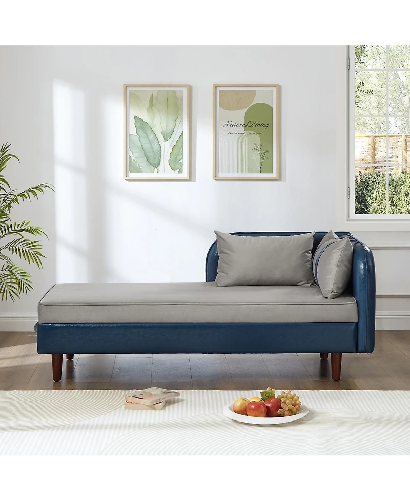 Streamdale Furniture 65" Storage Chaise Lounge Sofa